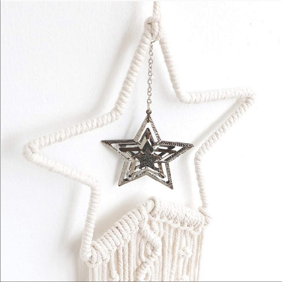 NEW Handmade Boho Star Macrame Wall Decor - Picture 3 of 3